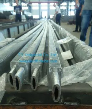 Tube à ailettes elliptique